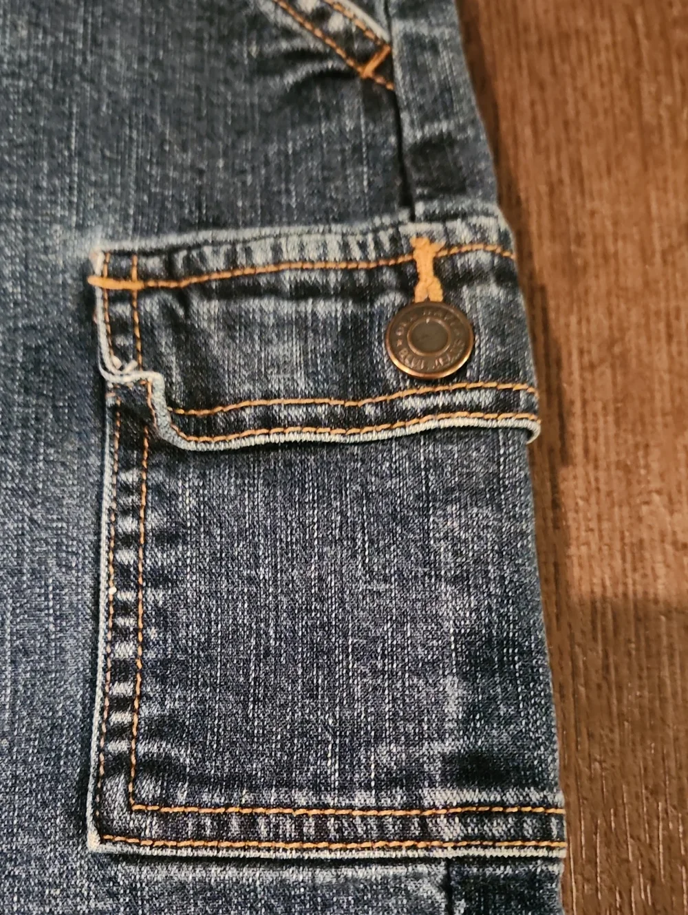 Vintage Y2K Old Navy Denim Mini Skirt Sz 8